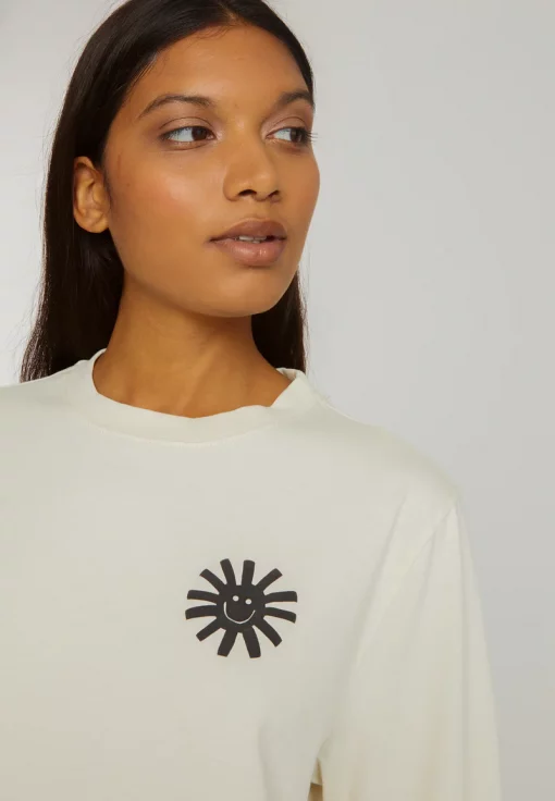 recolution T-Shirt AZOLLA SMILE arctic white – Bild 4