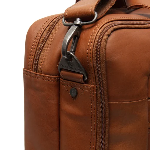 Chesterfield Leder Laptoptasche Cognac Ryan – Bild 5