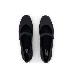 Toms Square Toe Mary Janes Bianca flat black