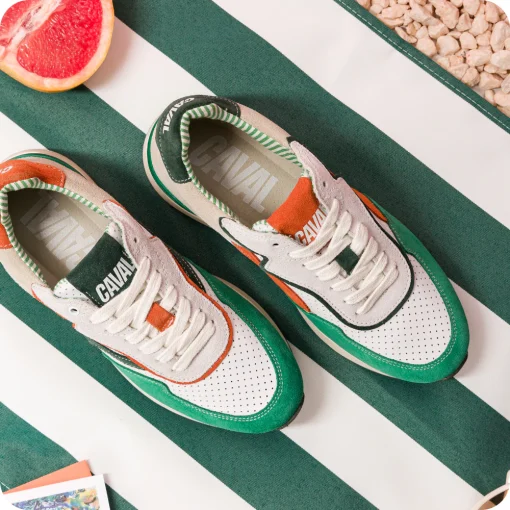 Caval Sneaker Copper Court green/orange – Bild 5