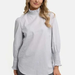 CATNOIR Bluse mit Stehkragen