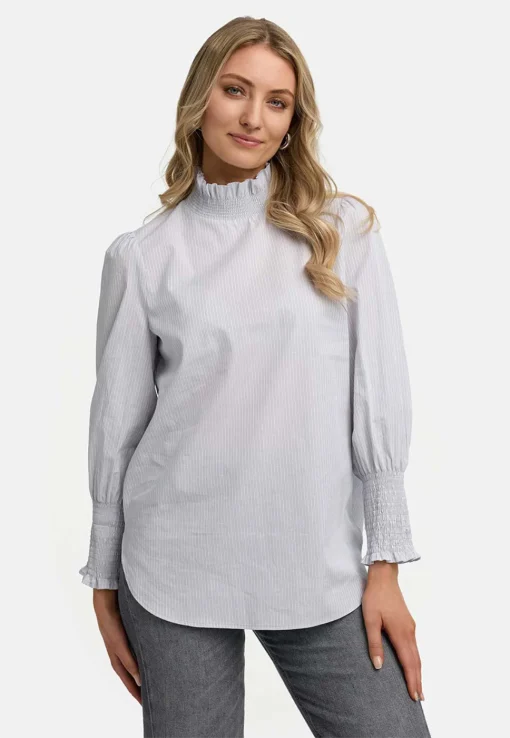 CATNOIR Bluse mit Stehkragen