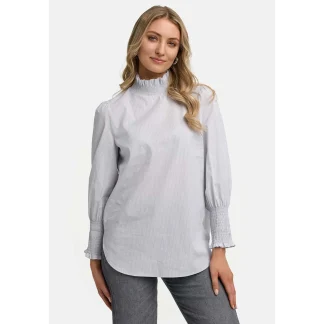 CATNOIR Bluse mit Stehkragen
