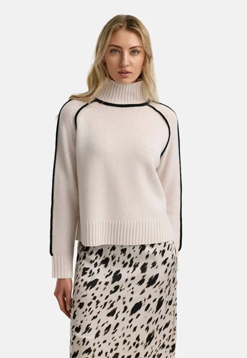 CATNOIR Stehkragenpullover in Merino-Wolle