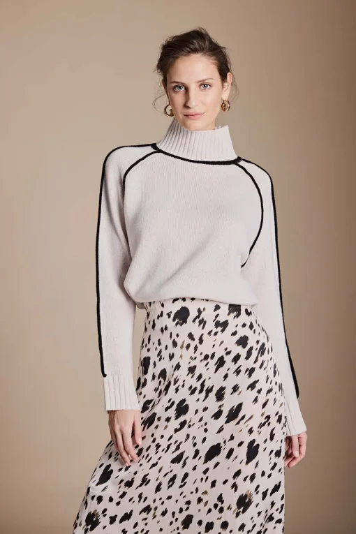 CATNOIR Stehkragenpullover in Merino-Wolle – Bild 4