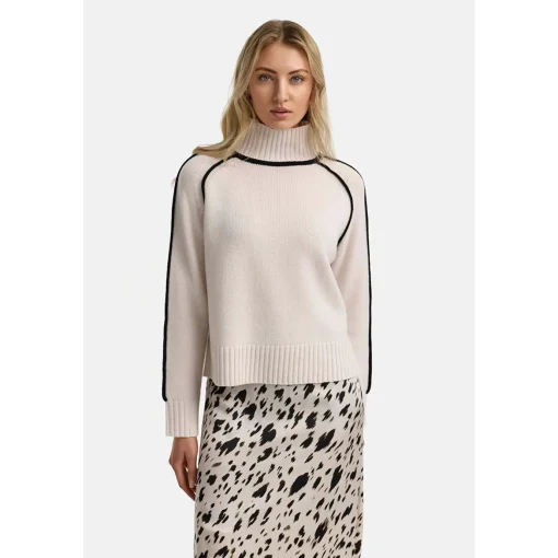 CATNOIR Stehkragenpullover in Merino-Wolle