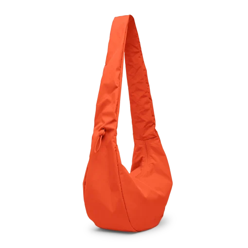Got Bag Moon Bag Ruffle Hot Coral Monochrome