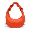 Got Bag Moon Bag Ruffle Hot Coral Monochrome