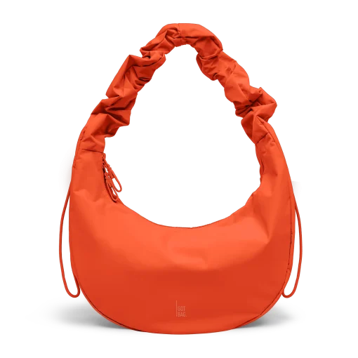 Got Bag Moon Bag Ruffle Hot Coral Monochrome