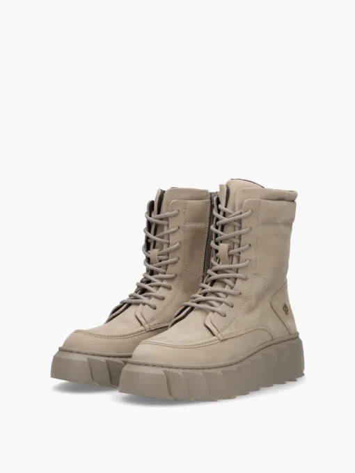 Apple of Eden Schnürstiefelette Bowie taupe – Bild 2