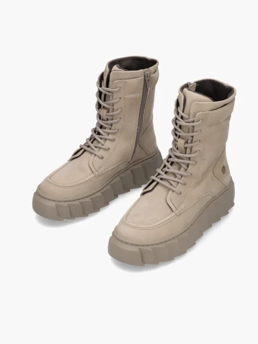 Apple of Eden Schnürstiefelette Bowie taupe – Bild 6