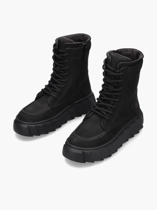 Apple of Eden Schnürstiefelette Bowie black – Bild 5