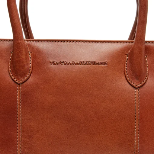 Chesterfield Umhängetasche Pergamino Cognac – Bild 2