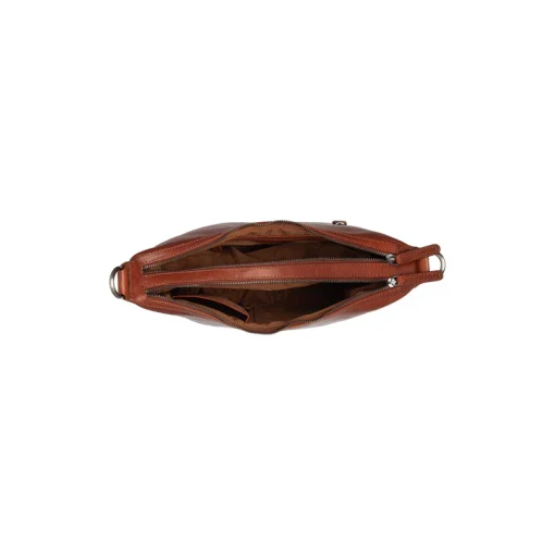 Chesterfield Umhängetasche Moneva Cognac – Bild 3