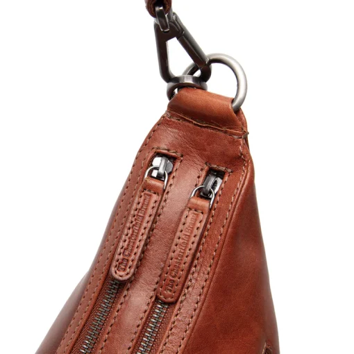 Chesterfield Umhängetasche Moneva Cognac – Bild 5