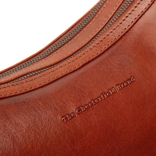 Chesterfield Umhängetasche Moneva Cognac – Bild 6