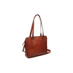 Chesterfield Leder Umhängetasche Cognac Viamonte