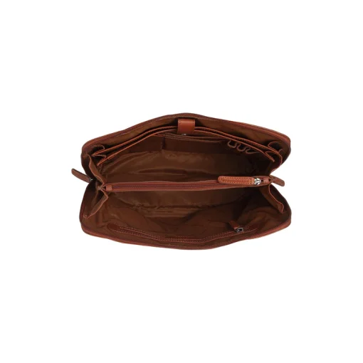 Chesterfield Umhängetasche Viamonte Cognac – Bild 5