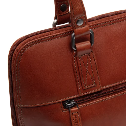 Chesterfield Umhängetasche Viamonte Cognac – Bild 6