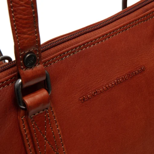 Chesterfield Umhängetasche Viamonte Cognac – Bild 7