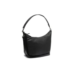 Chesterfield Leder Umhängetasche Schwarz Moneva