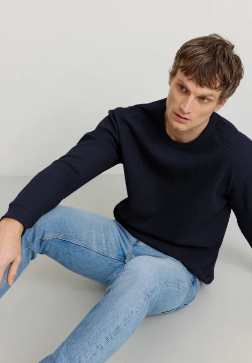 Recolution Longsleeve Larkspur dark navy – Bild 3