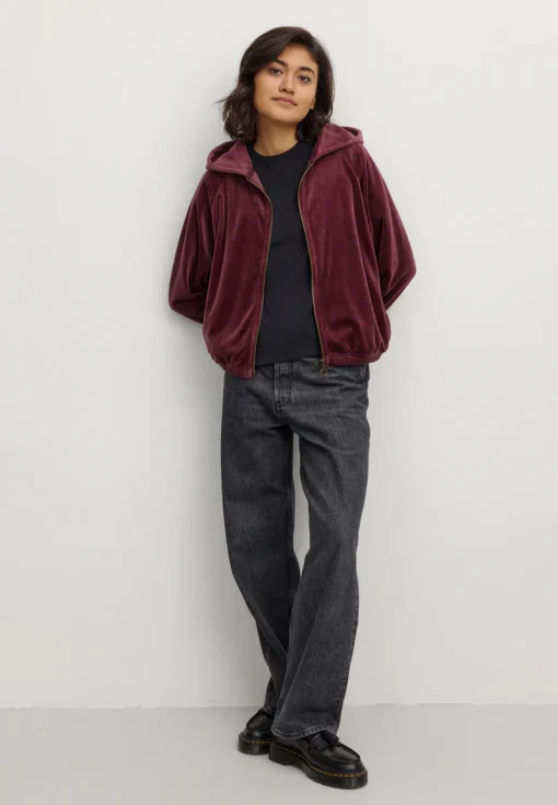 recolution Nicki Sweatjacke Heliconia dark plum – Bild 2