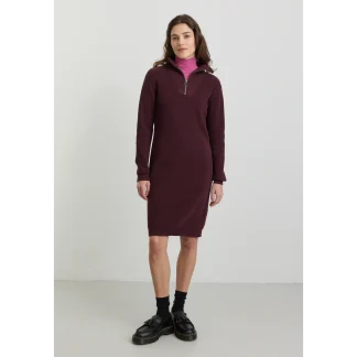 Recolution Strickkleid Stellera dark plum