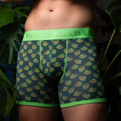 Swole Panda Bamboo Boxers Leaves