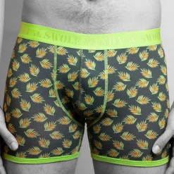 Alternative view of Swole Panda Bambus Boxershorts Leaves