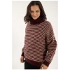 Danefae Danecaring Alpaca Rollneck Sweater Merlot Powder