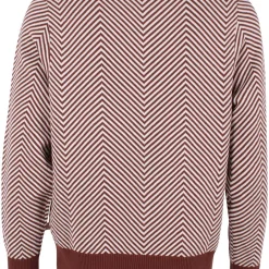 Danefae Danefox Cotton Sweater Dk Merlot Chalk