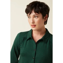 King Louie Carina Blouse Piper botanical green