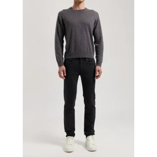 MUD Jeans Dunn Low Tapered Stone Black
