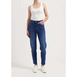 MUD Jeans Mams High Tapered Stone Indigo