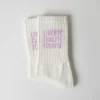 arrel FCKAFDÉ Statement Socken cream & lavender
