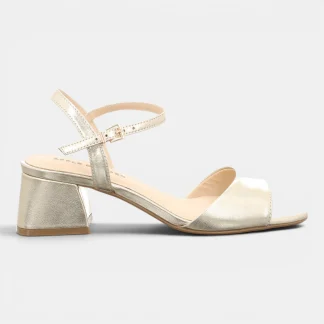 Apple Of Eden Sandale Flore Champagne Metallic