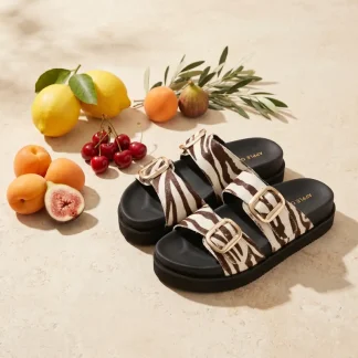 Apple of Eden Sandalen REYNA WHITE BROWN