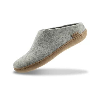Glerups Pantoffel mit Ledersohle