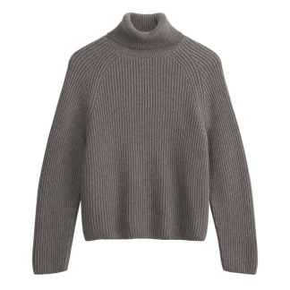 Mela Wear Rippstrick Rollkragenpullover Style CHIRHA