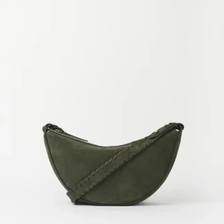 O My Bag Leo Crossbody moss suede