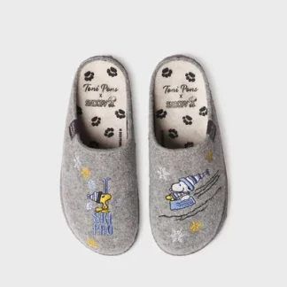 Toni Pons Hausschuhe Snoopy grau