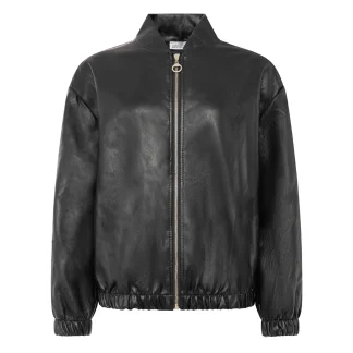 Zwillingsherz Fake Leather Jacke