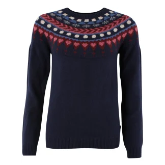 Danefae Dananne Wool Sweater Dk Navy HEART