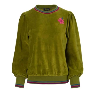 Lalamour Juice Sweater Velour sphagnum